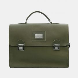 Cartella Frasette in pelle verdone L