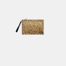 Pochette Frasette in eco pelle frufru oro nera MP