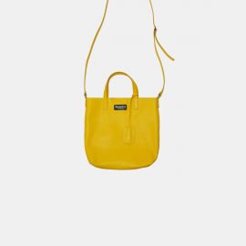 Sack Bag Frasette in pelle senape S