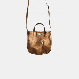 Sack Bag Frasette in pelle bronzo S