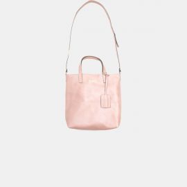 Sack Bag Frasette in pelle rosa glitter S