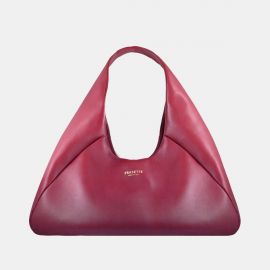 Hobo bag Frasette in pelle bordeaux L