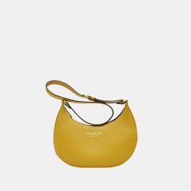 Hobo bag Frasette in pelle liscia senape S