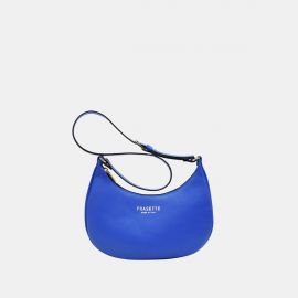 Hobo bag Frasette in pelle bluette S