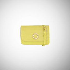 Marsupio Frasette in pelle gialla e ayers giallo