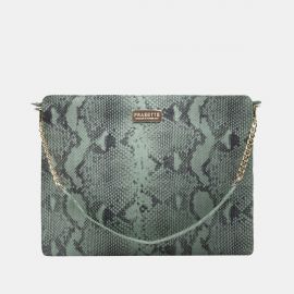 Work Bag Frasette in pelle salvia stampa rettile TU