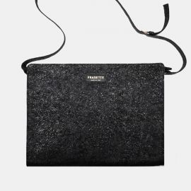 Work Bag Frasette in pelle laminata nera TU