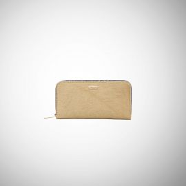 Portafoglio Frasette in pelle cavallino beige TU